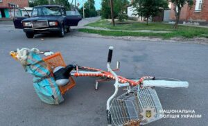 У Зінькові велосипедистка постраждала в аварії