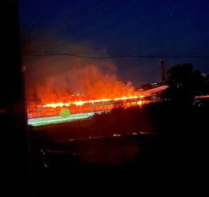 Пожежа на цукровому заводі в Глобиному