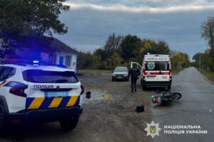 На Кременчуцькому районі чоловік впав із мотоцикла