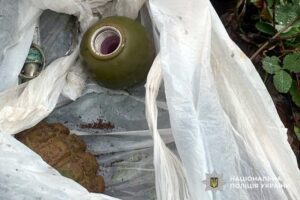 У Кременчуці знайдено гранати біля гаражного кооперативу