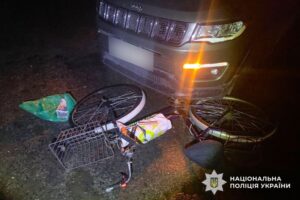 На Полтавщині в аварії травмувалася велосипедистка