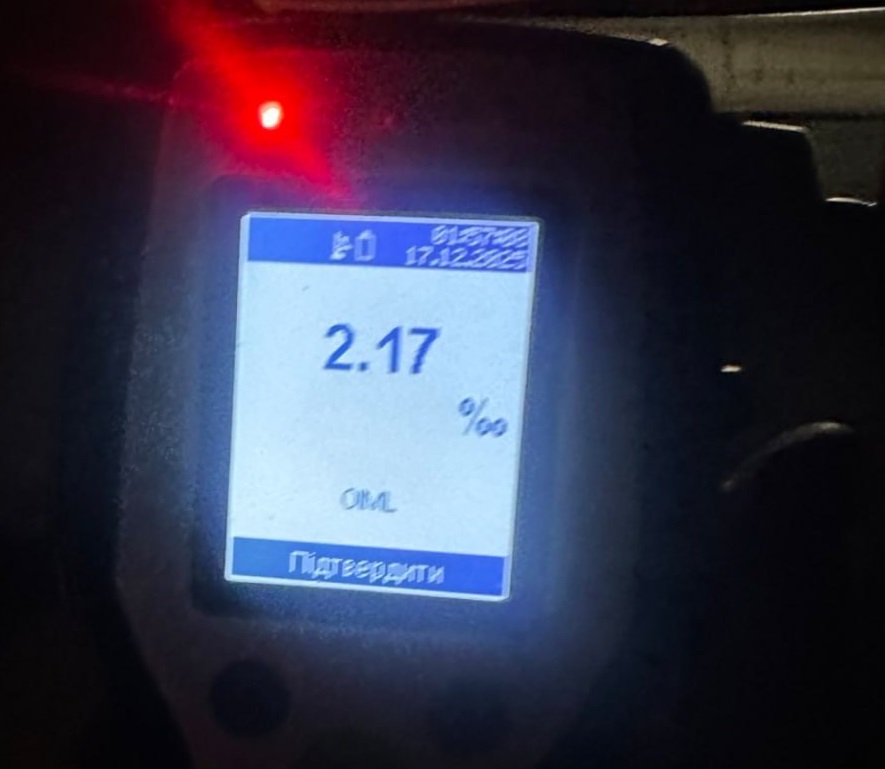 Водійка п'яна за кермом: у Кременчуці затримали порушницю