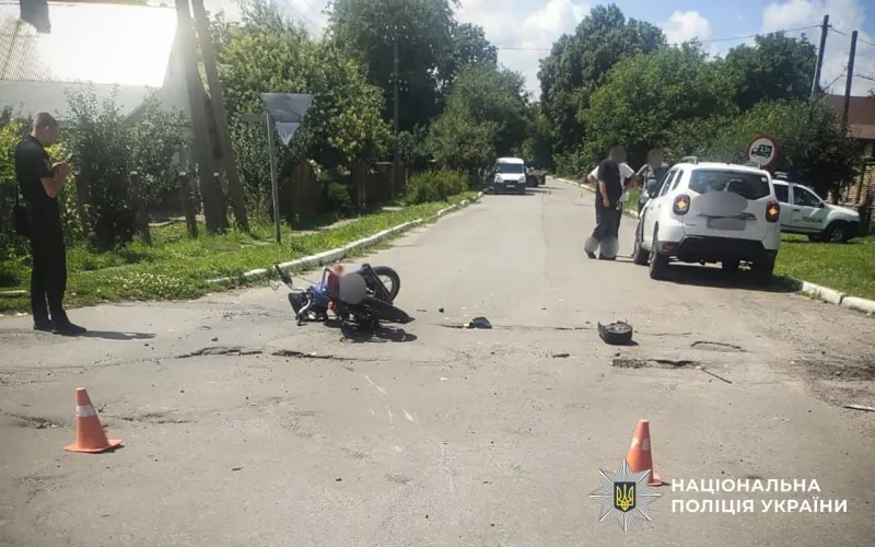 ДТП у Диканьці: неповнолітній мотоцикліст госпіталізований